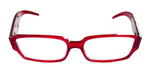 chanel red rhinestone slim glasses